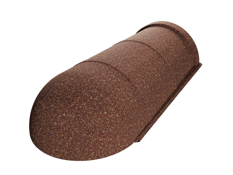Bogenfirstkappe 205 Moulded End – Endstück Rund zu Bogenfirstkappe